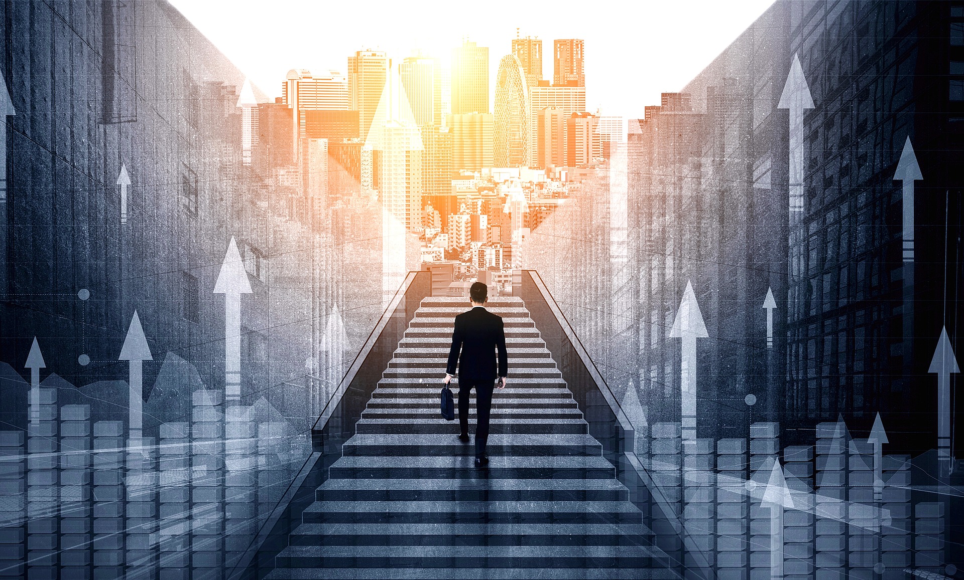 Successful businessman image